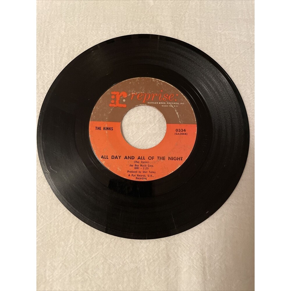 The Kinks All Day And All Of The Night /I Gotta Move 33RPM Reprise Records 1964